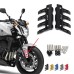 RP0820-3007B Motorcycle Front Fork Protector Guard Anti-Drop Slider Cover for Yamaha FZ07 FZ09 FZ1 FZ10 FZ150 FZ150I FZ16 FZ1 FAZER FZ25