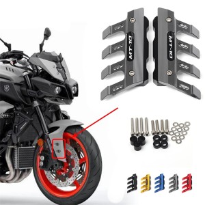 RP0820-3014B Motorcycle Front Fork Protector Guard Anti-Drop Slider Cover for Yamaha MT-10 2016-Later