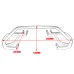 RP0890-1101 Engine Guard Crash Bar Frame Protectors for Honda Rebel CMX 300/500 2017-Later
