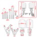 RP0891-5040 Frame Sliders Crash Protection for Honda CB650R CBR650R 2019-2020 CB650F CBR650F 2014-2018
