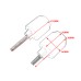 RP0891-5043B Frame Crash Pad Motor Stator Sliders Protector for Honda CB650R CBR650R 2019-2023 CB650F CBR650F 2014-2018