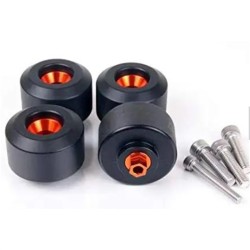 RP0891-8009BO Motorcycle Front&Rear Axle KTM Crash Sliders for KTM DUKE 125 200 390 2011-2023