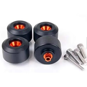 RP0891-8009BO Motorcycle Front&Rear Axle KTM Crash Sliders for KTM DUKE 125 200 390 2011-2023