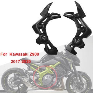 RP0891-9007F Motorcycle Carbon fiber Frame Cover for Kawasaki Z900 2017-2023
