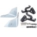 RP0891-9021 Motorcycle Front Airvent Left Right Side Cover Panel Fairing for Honda CRF1100L Afrika Twin Abenteuer Sport 2020-Later