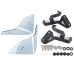 RP0891-9021 Motorcycle Front Airvent Left Right Side Cover Panel Fairing for Honda CRF1100L Afrika Twin Abenteuer Sport 2020-Later