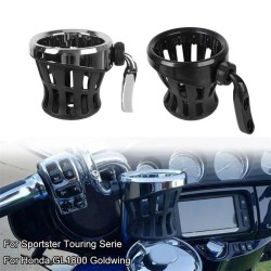 RP3360-4012 Motorcycle Holder Drinking Bottle Cup Stand Storage Case 140*86mm For Honda Goldwing GL1800 2018-Later Goldwing F6C 2018-Later