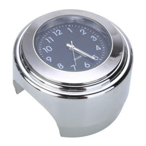RP9910-7001C Universal Motorcycle handlebar clock Analog clock with handlebar bracket Chrome