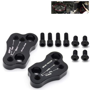 RP9920-1112B Motorcycle Handle Bar Clamp Raised Extend Handlebar Mount Riser For Honda Gold Wing GL1800 2018-Later