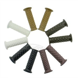 RP9930-2016 Universal Vintage Diamond End Cap 7/8" Motorcycle Handlebar Grip