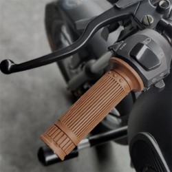RP9930-2020 Universal Motorcycle 1'' Retro Rubber Handlebar Grip