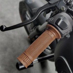 RP9930-2020 Universal Motorcycle 1'' Retro Rubber Handlebar Grip
