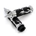 RP9930-2037 Universal Spike Flame Rubber and Aluminum 22mm Handlebar Grips