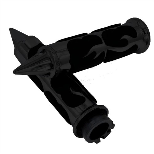 RP9930-2037 Universal Spike Flame Rubber and Aluminum 22mm Handlebar Grips