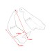 RP9940-2027B Motorcycle Handguards Hand Shield Protector Hand Guard Protector For Honda CB650R 2019-Later