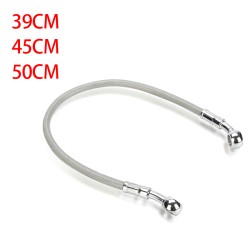 RP9950-1002S Universal 39CM Motorcycle Brake Oil Hose Line Banjo Fitting Stainless Steel Braided
