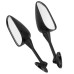 RP9980-1009B Motorcycle Mirror Aluminum stem plastic housing For Honda CBR600RR CBR1000RR CBR600F