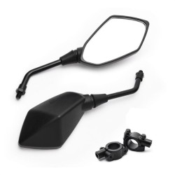 RP9980-1010 Motorcycle Mirror (3C Mark)Aluminum Stem and Plastic housing(M10) For Kawasaki Ninja 250 2013 2014