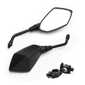 RP9980-1010 Motorcycle Mirror (3C Mark)Aluminum Stem and Plastic housing(M10) For Kawasaki Ninja 250 2013 2014