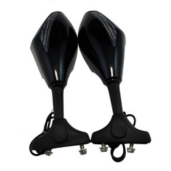 RP9980-1016 Universal Motorcycle Mirror with turn signal on outer housing and LED light on mirrored side. RP9980-1016 Universal Motorcycle Mirror with turn signal on outer housing and LED light on mirrored side.