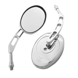 RP9980-1025C Universal Motorcycle Mirror Aluminum Stem and Plastic housing