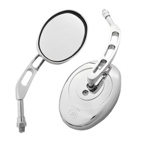 RP9980-1025C Universal Motorcycle Mirror Aluminum Stem and Plastic housing