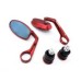 RP9980-1031 Universal CNC Bar End Mirror 7/8" Aluminum Oval Side View Black
