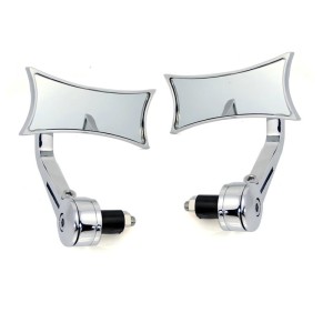 RP9980-1045c Universal Billet Aluminum handle bar end Handlebar Motorcycle Mirror