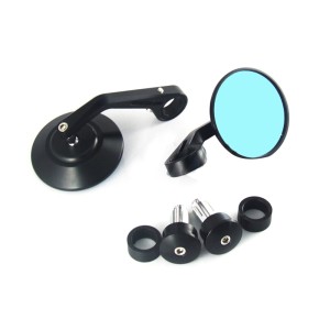 RP9980-1072B Universal Aluminum CNC vintage motorcycle handle mirror suitable inner 14 18mm