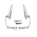 RP9980-1092 Universal 2 Pcs Custom Universal Left+Right Retro L Bar Motorcycle ATV Side Mirrors