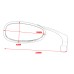 RP9980-1092 Universal 2 Pcs Custom Universal Left+Right Retro L Bar Motorcycle ATV Side Mirrors