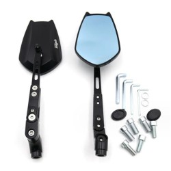 RP9980-1161B Universal Motorcycle Rearview Mirror Handlebar CNC Mirror