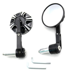 RP9980-1162B Universal Motorcycle CNC Mirror Handlebar Mirror Adjustable Mirror