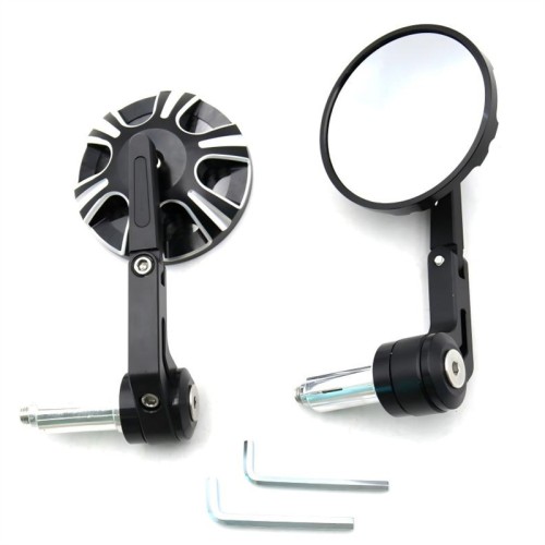 RP9980-1162B Universal Motorcycle CNC Mirror Handlebar Mirror Adjustable Mirror