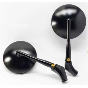 RP9980-1164B Universal Motorcycle CNC Mirror Diamond Handlebar Mirror Adjustable Mirror