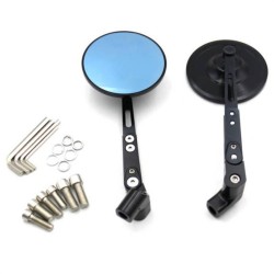 RP9980-1168B Universal CNC Motorcycle Mirror Retrofitting Universal Rearview Mirrors Motorcycle Black