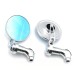 RP9980-1169 Universal Mirror Motorcycle CNC Handlebar Mirror Circular Mirror