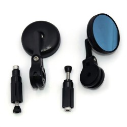 RP9980-1172 Universal Mirror Motorcycle Rearview Side Mirrors Mini Mirror Black
