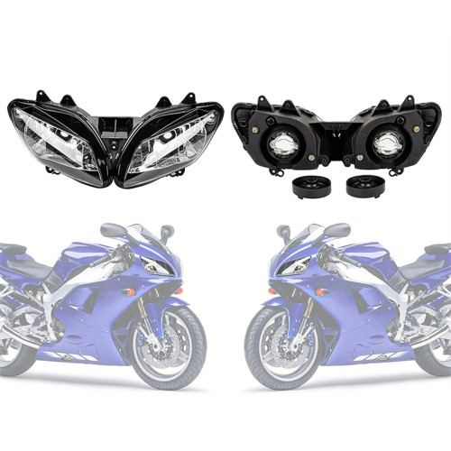 RP6611-1616E Motorcycle Headlight Assembly For Yamaha YZF R1 2002-2003