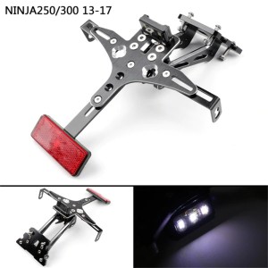 RP6630-1038B Led Light Tail Tidy Fender Eliminator Kit License Plate Holder For Kawasaki Ninja 250 300 2013-2016 Kawasaki Z300 2015-2016