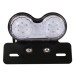 RP6630-1044 Universal Clear LED Twin Dual Tail Turn Signal Brake License Plate IntegratedLight  Bobber Cafe Racer ATV Chopper