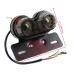 RP6630-1044 Universal Clear LED Twin Dual Tail Turn Signal Brake License Plate IntegratedLight  Bobber Cafe Racer ATV Chopper