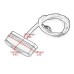 RP6630-1059 Universal E24 Service brake license plate lamp