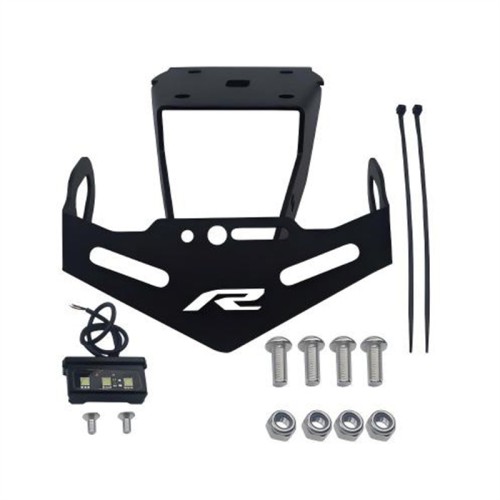 RP6630-1080B Motorcycle License plate holder with LED lighting For Yamaha YZF R15 2017-2023