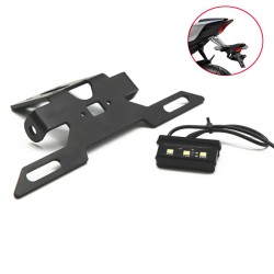 RP6630-1088B Motorcycle License plate holder with LED lighting For Yamaha YZF R6 2017-Later