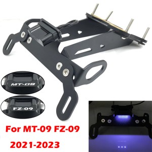 RP6630-1092B Motorcycle License plate holder with LED lighting For Yamaha MT-09 MT-09 FZ-09 FZ09 2021-Later