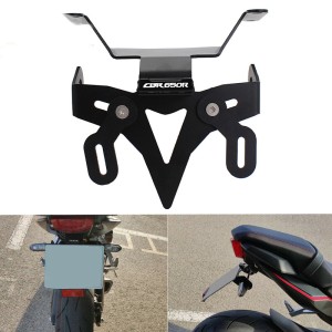RP6630-1096B Motorcycle License plate holder with LED lighting For Honda CB650R CBR650R 2019-2020