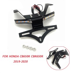 RP6630-1097B Motorcycle License plate holder with LED lighting For Honda CB650R CBR650R 2019-2020