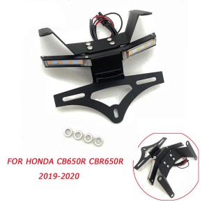 RP6630-1097B Motorcycle License plate holder with LED lighting For Honda CB650R CBR650R 2019-2020