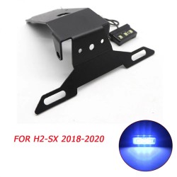 RP6630-1109B Motorcycle License plate holder with LED lighting For Kawasaki Ninja H2SX 2018-Later